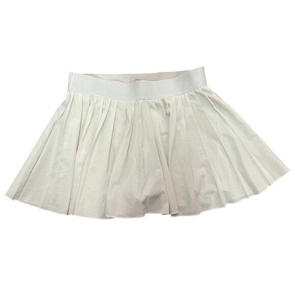 Aritzia Tna Move Tech Tennis Pro Micro Mini Skirt Pleated White Women's Size M - Picture 7 of 9